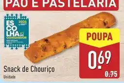 ALDI €co+ - snack de chouriço promoção