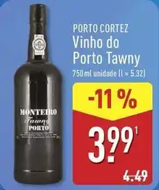 ALDI Vinho do porto tawny promoção
