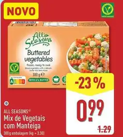 ALDI A+ - mix de vegetais com manteiga promoção
