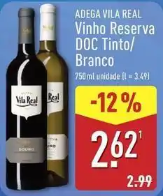 ALDI Vila real - vinho reserva doc tinto promoção