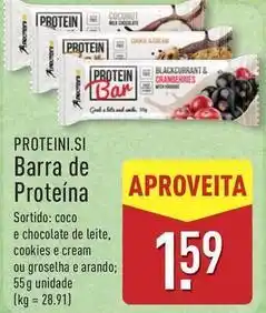 ALDI Groselha - barra de proteina promoção