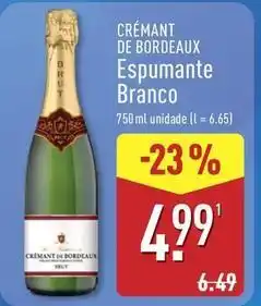 ALDI Espumante branco promoção
