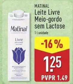 ALDI Matinal - leite livre meio-gordo sem lactose promoção