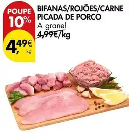 Pingo Doce A+ - bifanas/rojoes/carne picada de porco promoção