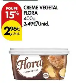 Pingo Doce Flora - creme vegetal promoção