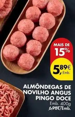 Pingo Doce Pingo doce - almondegas de novilho angus promoção
