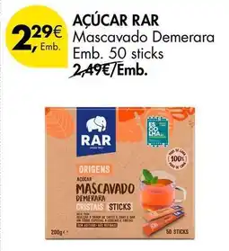 Pingo Doce Pão de açúcar - mascavado demerara emb. 50 sticks promoção