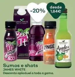 Celeiro Sumos e shots james white promoção