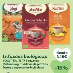 Celeiro Infusões biológicas YOGI TEA promoção