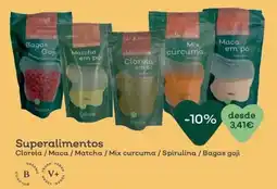 Celeiro Superalimentos Clorela / Maca / Matcha / Mix curcuma / Spirulina / Bagas goji promoção