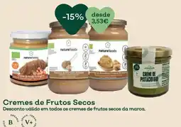 Celeiro Cremes de Frutos Secos naturefoods promoção