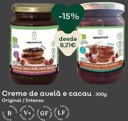 Celeiro Creme de avelã e cacau naturefoods promoção