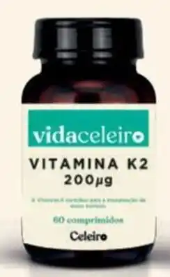 Celeiro Vitamina K2 200µg promoção