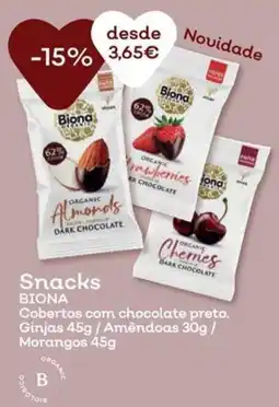 Celeiro Snacks Biona promoção