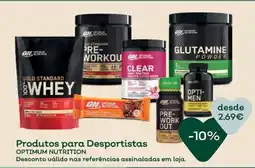 Celeiro Produtos para desportistas optimum nutrition promoção