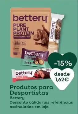 Celeiro Bettery produtos para desportistas promoção