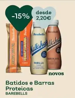 Celeiro Batidos e barras proteicas barebells promoção