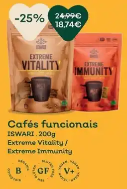 Celeiro Cafés funcionais ISWARI promoção