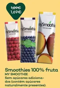 Celeiro mySmoothie Smoothies 100% fruta promoção