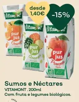 Celeiro Sumos e Néctares Vitamont promoção