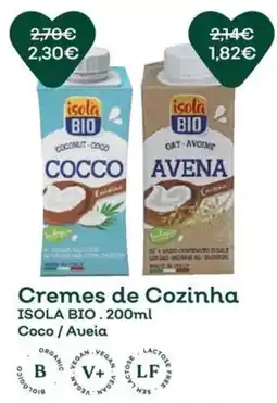 Celeiro Cremes de Cozinha Isola Bio Coco / Aueia promoção