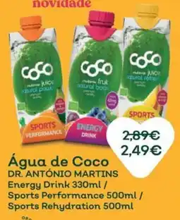 Celeiro Água de Coco Dr. António Martins promoção