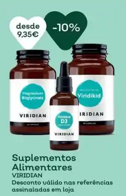 Celeiro Suplementos Alimentares Viridian promoção