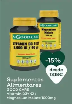 Celeiro good care vitamin D3+K2 / magnesium malate 1000mg promoção