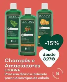 Celeiro Champôs e Amaciadores Logona promoção