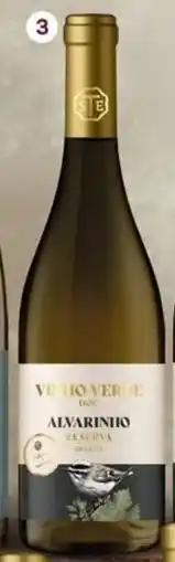 Intermarché Selecção de enofilos vinho verde DOC Alvarinho Reserva Branco promoção