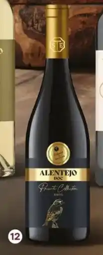 Intermarché Selecção de enofilos private colection vinho DOC alentejo, vinho DOC dão tinto promoção