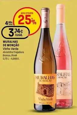 Intermarché Muralhas de monção vinho verde alvarinho/trajadura branco rosé promoção