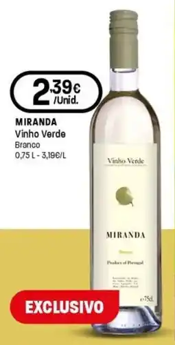 Intermarché Miranda vinho verde branco promoção