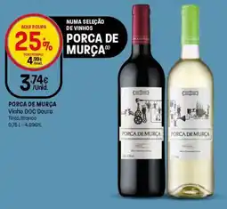 Intermarché Porca de murça vinho DOC douro Tinto Branco promoção