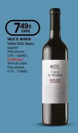 Intermarché Vale D. maria vinho DOC douro Superior Tinto, Branco promoção