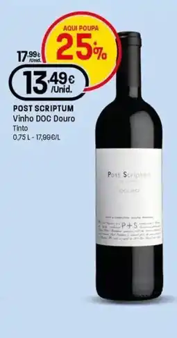 Intermarché Post scriptum vinho DOC douro tinto promoção