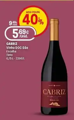 Intermarché Cabriz Vinho DOC Dão Escolha Tinto promoção
