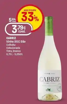 Intermarché Cabriz Vinho DOC Dão Colheita Selecionada Tinto, Branco promoção