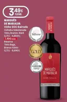 Intermarché Marquês de marialva vinho DOC bairrada colheita selecionada tinto, branco, rosé promoção