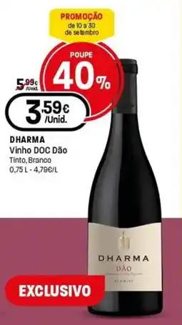 Intermarché Dharma Vinho DOC Dão Tinto, Branco promoção
