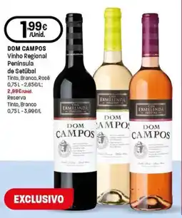 Intermarché Dom campos vinho regional península de Setúbal Tinto, Branco, Rosé promoção
