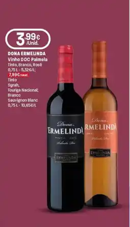 Intermarché Dona ermelinda vinho doc palmela tinto, branco, rosé promoção
