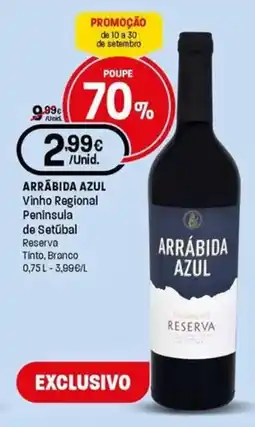 Intermarché Arrabida azul vinho regional peninsula de setúbal Reserva Tinto, Branco promoção