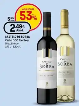 Intermarché Castelo de borba Vinho DOC Alentejo Tinto, Branco promoção