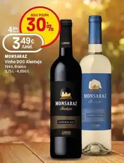 Intermarché Monsaraz Vinho DOC Alentejo Tinto, Branco promoção