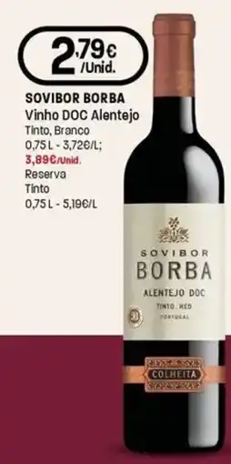 Intermarché Sovibor borba vinho DOC alentejo Tinto, Branco promoção