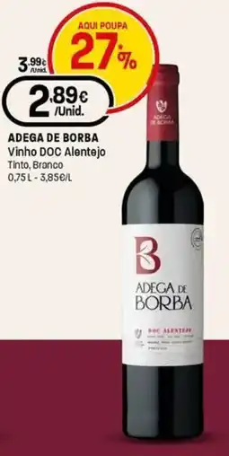 Intermarché Adega de borba vinho DOC alentejo Tinto, Branco promoção
