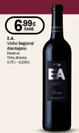 Intermarché E.A. Vinho Regional Alentejano Reserva Tinto, Branco promoção