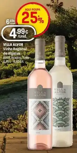 Intermarché Villa alvor vinho regional do algarve Rose, Branco, Tinto promoção