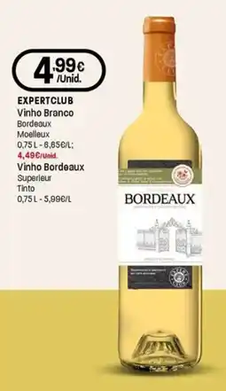 Intermarché Expertclub vinho branco bordeaux moelleux promoção
